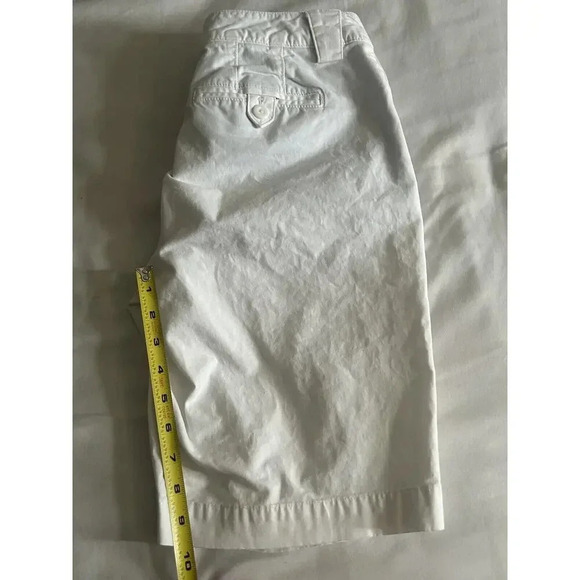 Eddie Bauer Womens Shorts White Flat Front‎ Pockets Size 4 - Picture 7 of 9